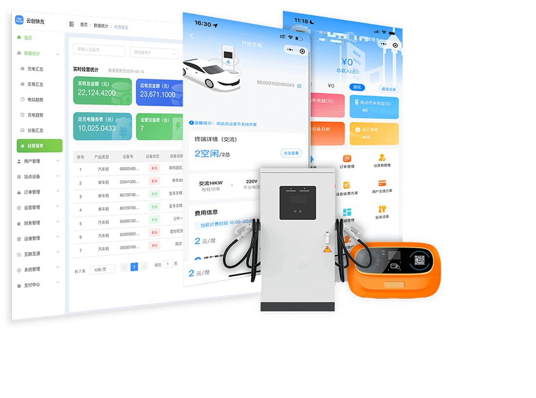 YunCharge 充电系统系统截图